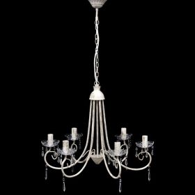 Chandelier White 22"x18"