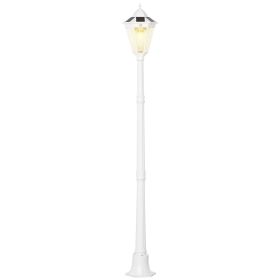77" Solar Lamp Post Light, Waterproof Aluminum Outdoor Vintage Street Lamp, Motion Activated Sensor PIR, Adjustable Brightness, for Garden, Lawn (Color: as Pic)